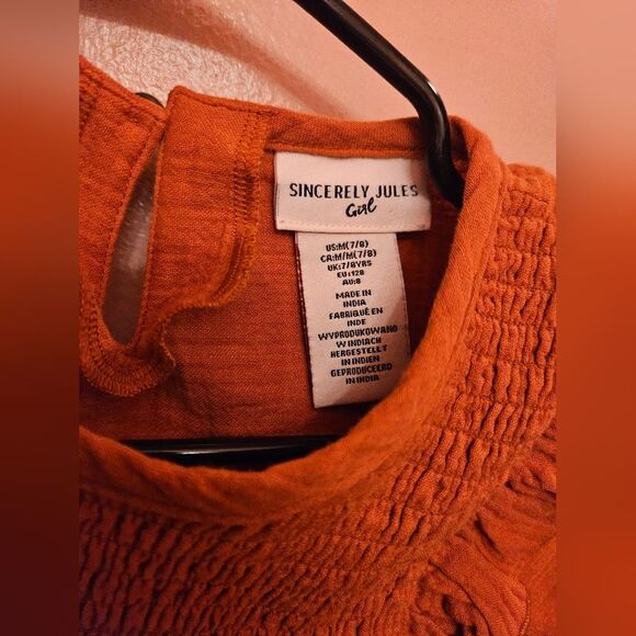 Sincerely Jules girl ruffled blouse 7/8 * - Picture 3 of 3